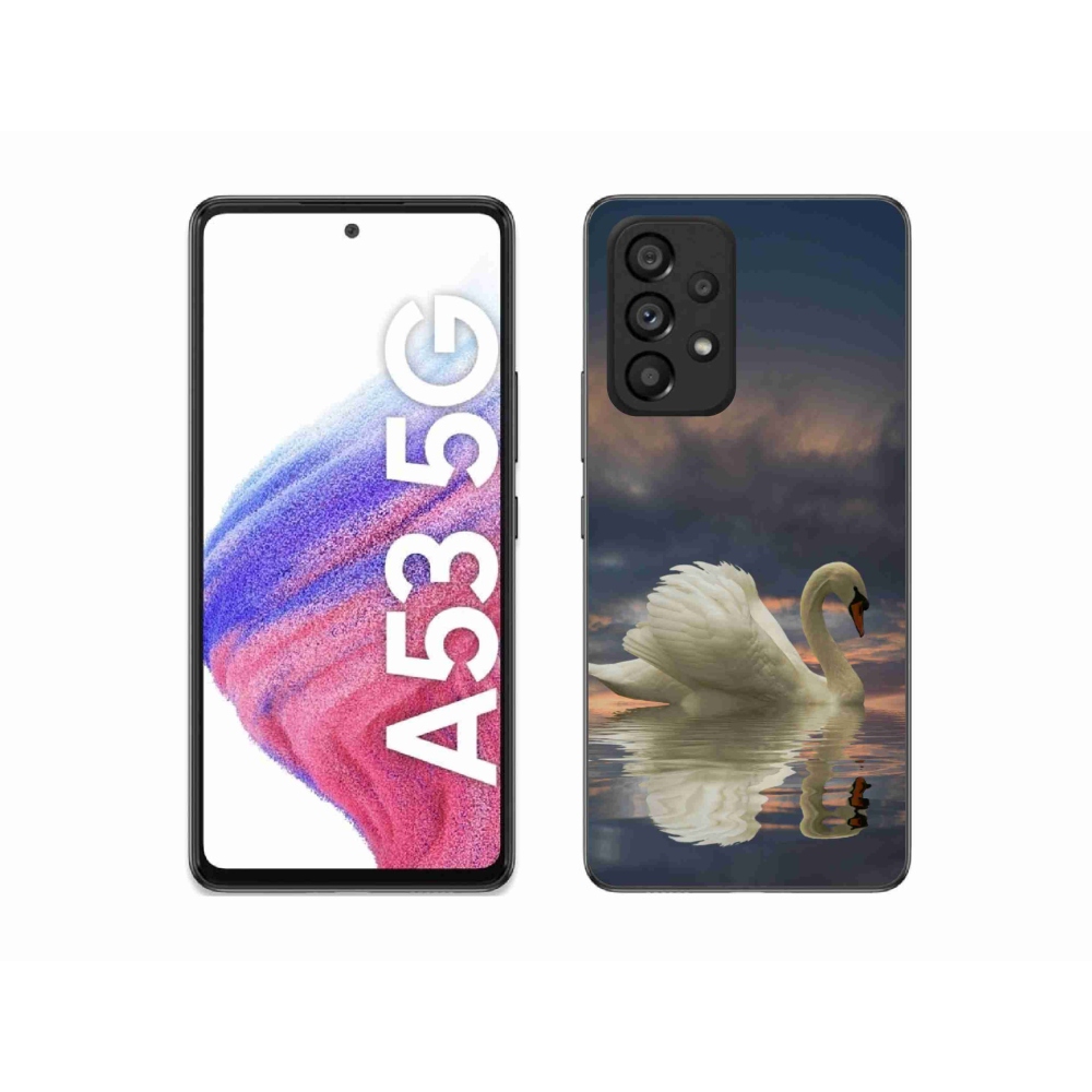 Zselés borítás mmCase Samsung Galaxy A53 5G - hattyú