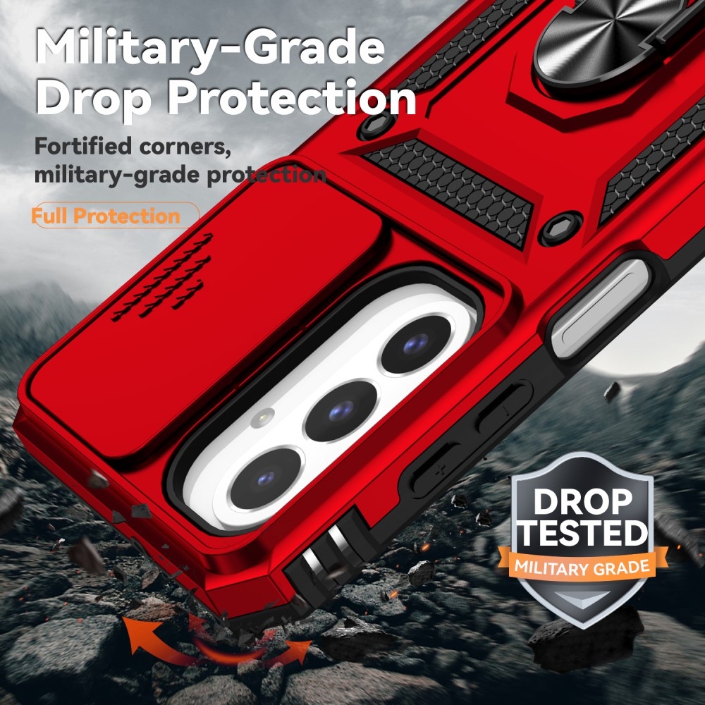 Gyűrűálló borítás Samsung Galaxy A26 5G készülékhez - piros