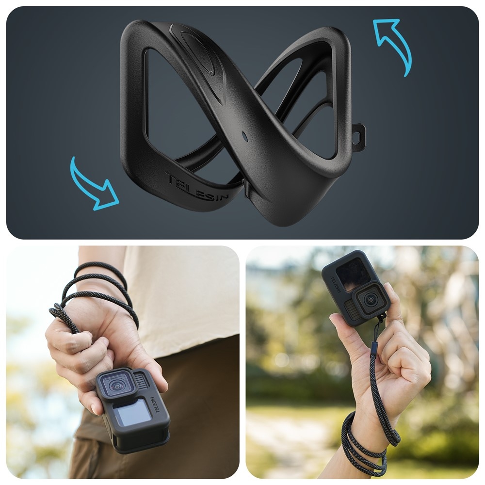 TELESIN szilikon védőtok lencsevédővel GoPro Hero 13/12/11/10/9 kamerákhoz