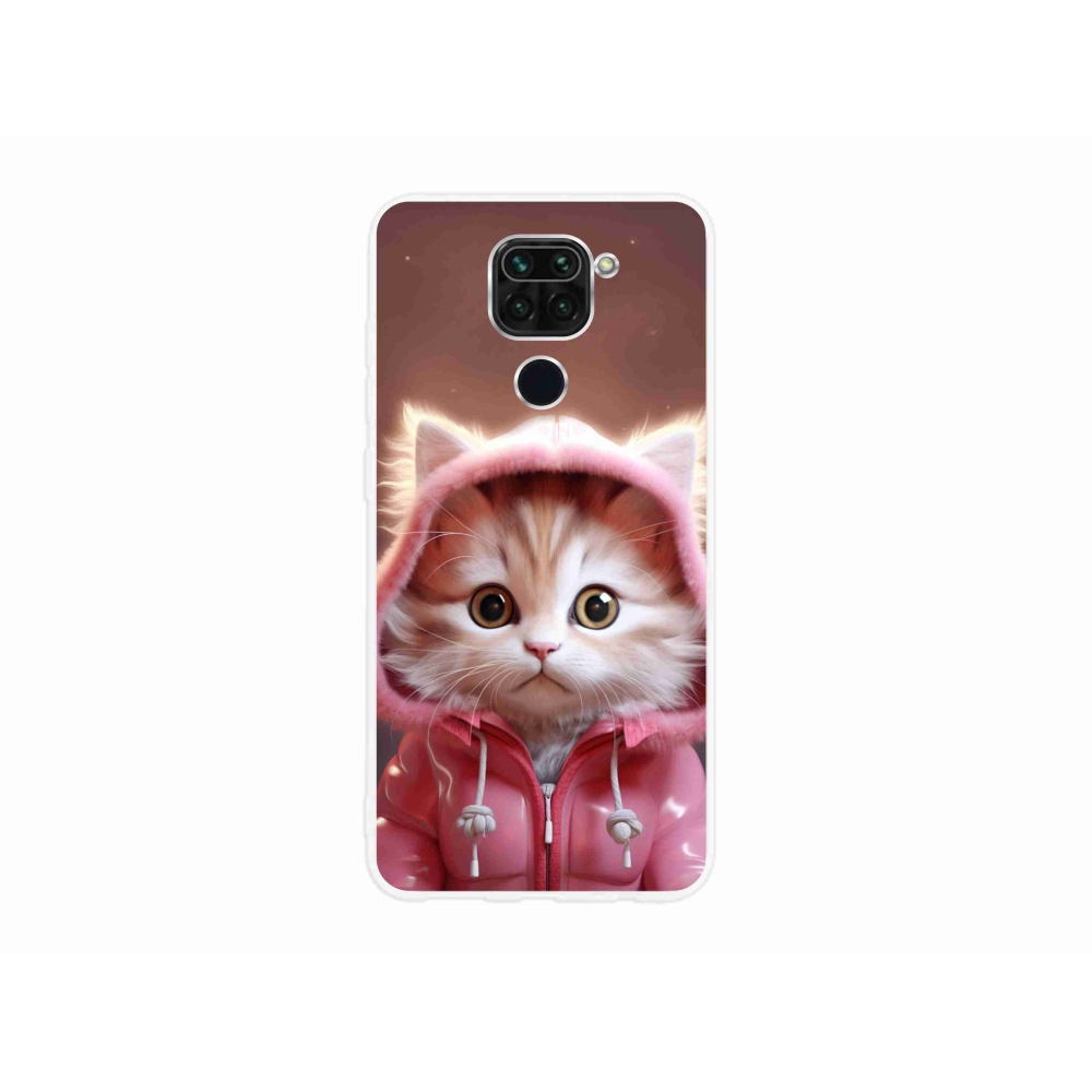 Gél borító mmCase a Xiaomi Redmi Note 9-hez - aranyos cica 3