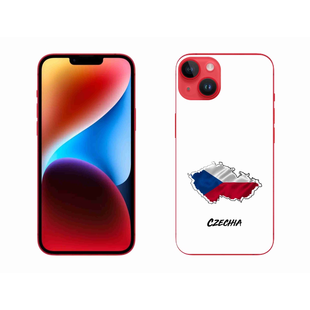 Zselés borítás mmCase iPhone 14 Plus készülékhez - Csehország fehér háttér