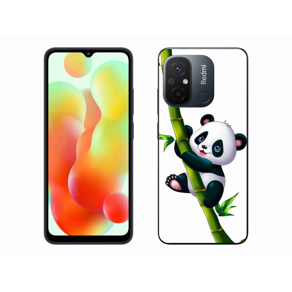 Gél borítás mmCase a Xiaomi Redmi 12C-hez - panda a bambuszon