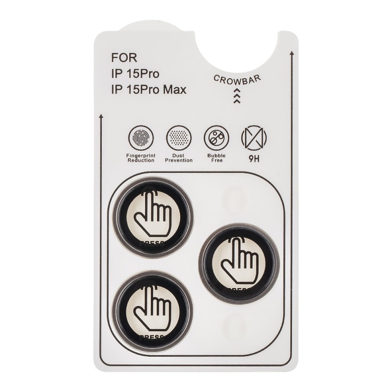 Csomagolás:ME lencsevédő Apple iPhone 15 Pro/15 Pro Max készülékhez Természetes titánium