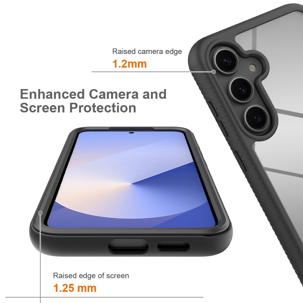 Anti-Drop 2in1 tartós borítás Samsung Galaxy S25+ készülékhez - fekete