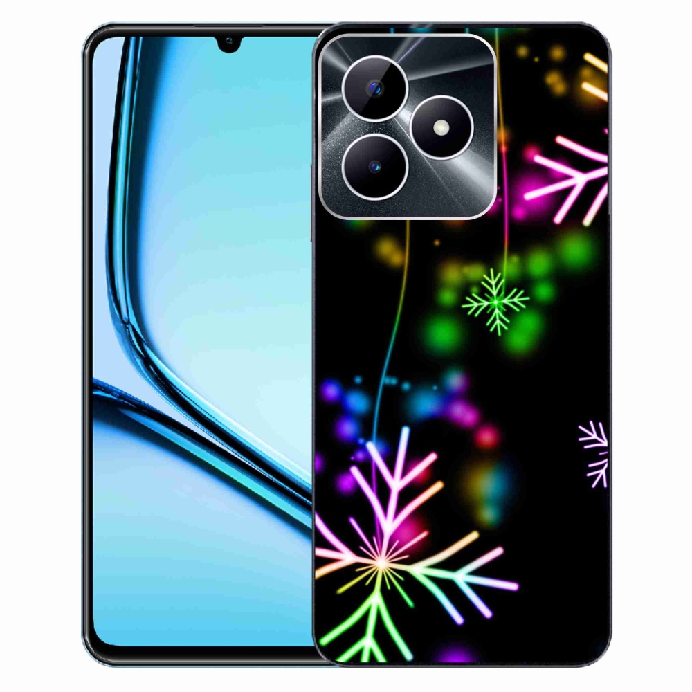 Zselés borítás mmCase a Realme Note 50 készülékhez - színes pelyhekkel