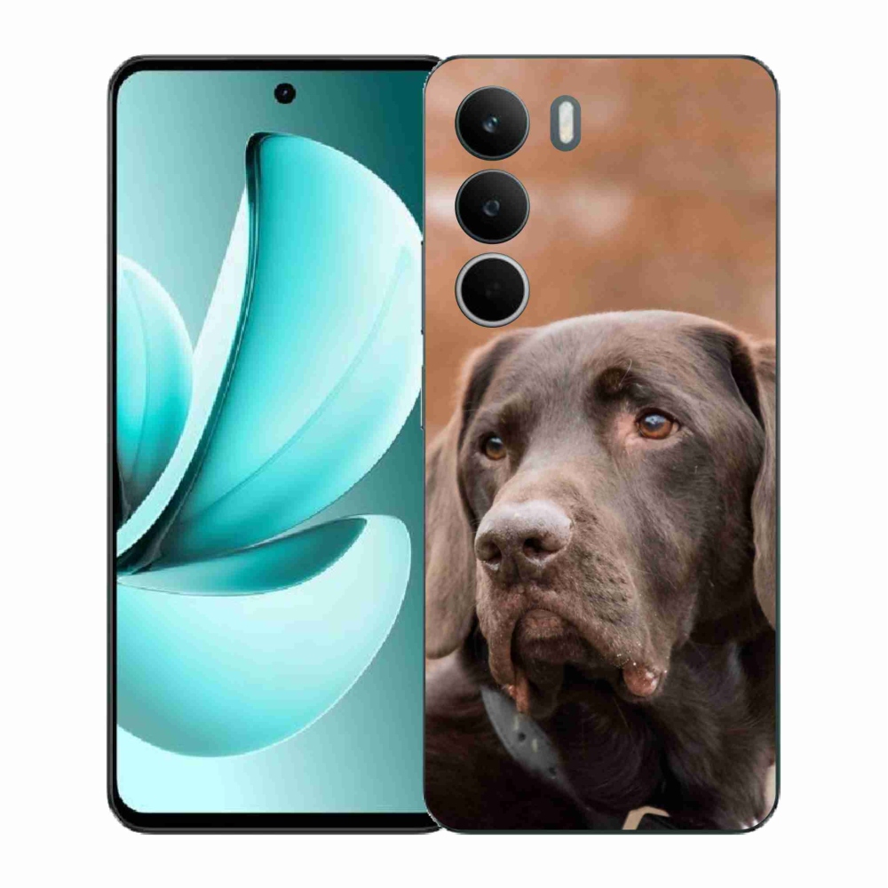 Gél borítás mmCase a Realme C71 készülékhez - barna labrador