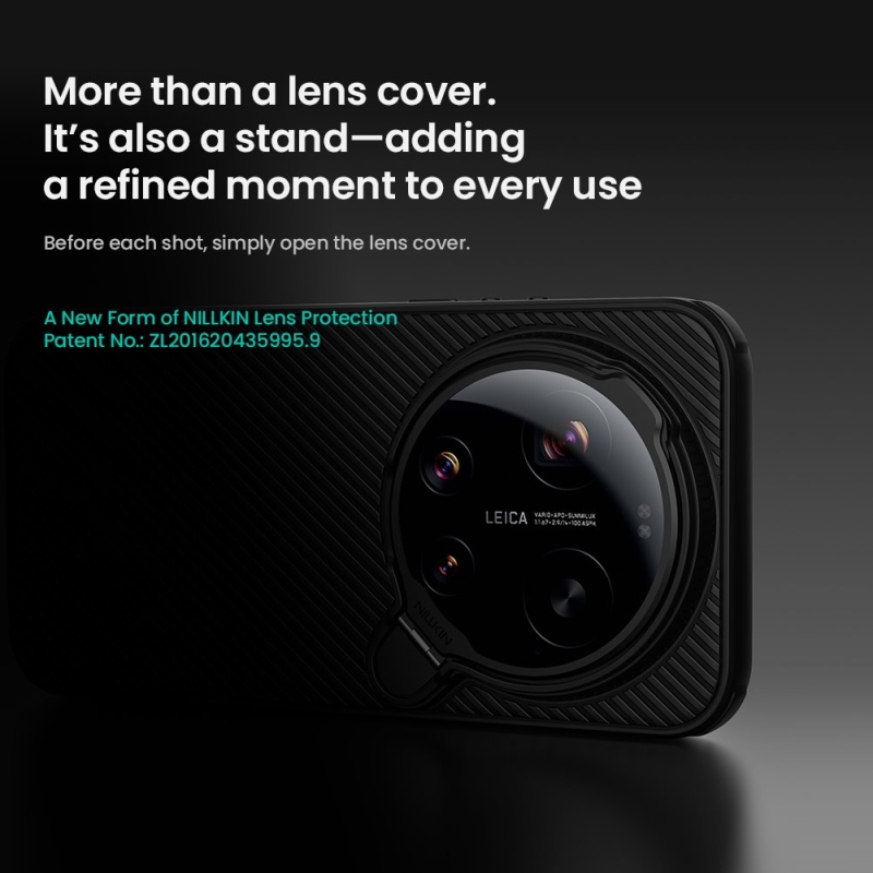 Nillkin CamShield Prop mágneses (átlátszó lencse) hátlap Xiaomi 17 Ultra átlátszó fekete