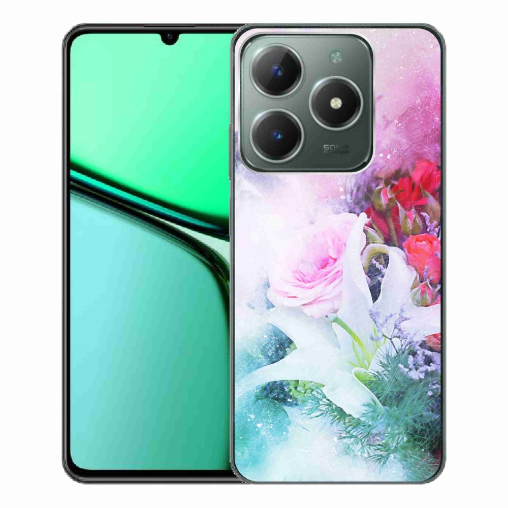 Zselés borítás mmCase a Realme C61 készülékhez - virágok 4