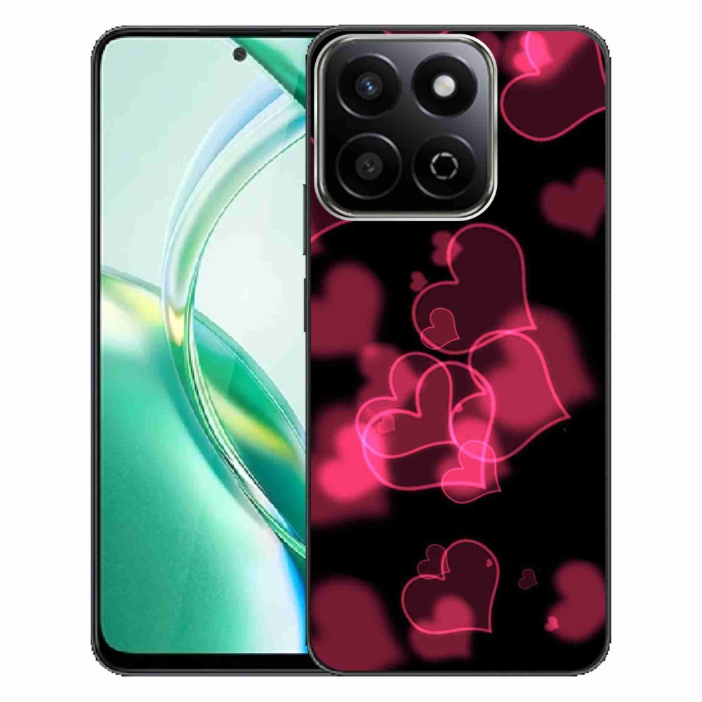 Zselés borító mmCase a Honor 200 Smart 5G készülékhez - piros szívek