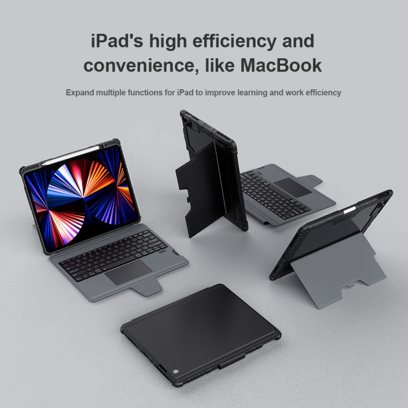 Nillkin Bumper Combo billentyűzet tok iPad Pro 12.9 2020/2021/2022 iPad Pro 12.9 2020/2021/2022 Fekete