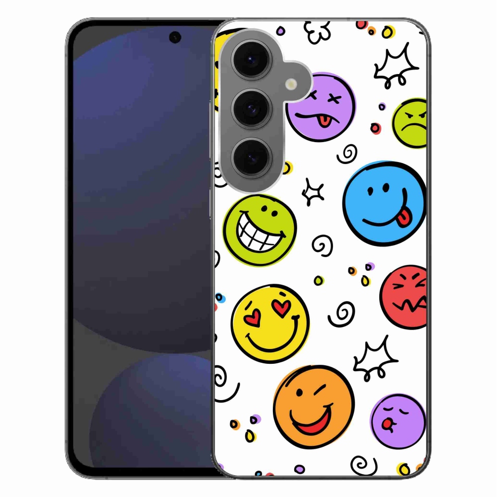 Zselés borítás mmCase Samsung Galaxy S24 FE készülékhez - smiley-k