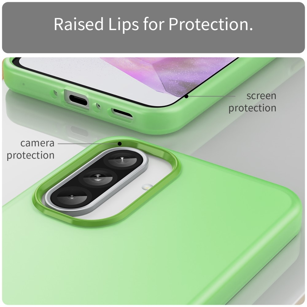 Candys matt zselés tok Samsung Galaxy A36 5G/A56 5G - zöld színben