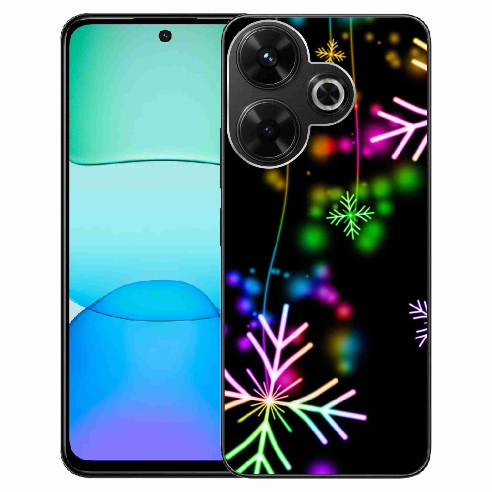 Zselés borítás mmCase a Xiaomi Redmi 13 4G/Poco M6 4G - színes pelyhekhez