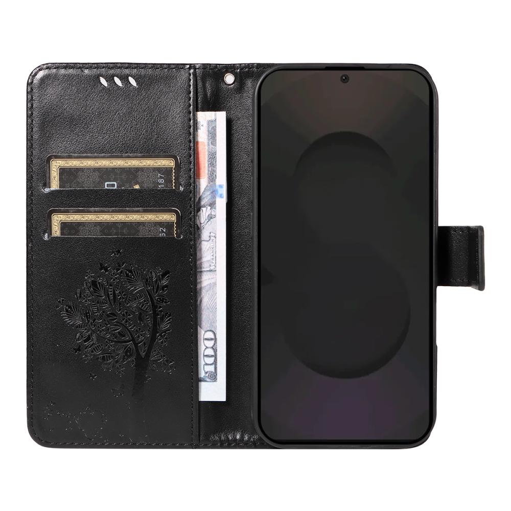 Fák könyve tok Samsung Galaxy S25 FE - fekete