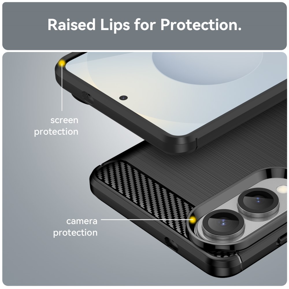 Szénálló zselés tok Samsung Galaxy S25 Edge készülékhez - fekete