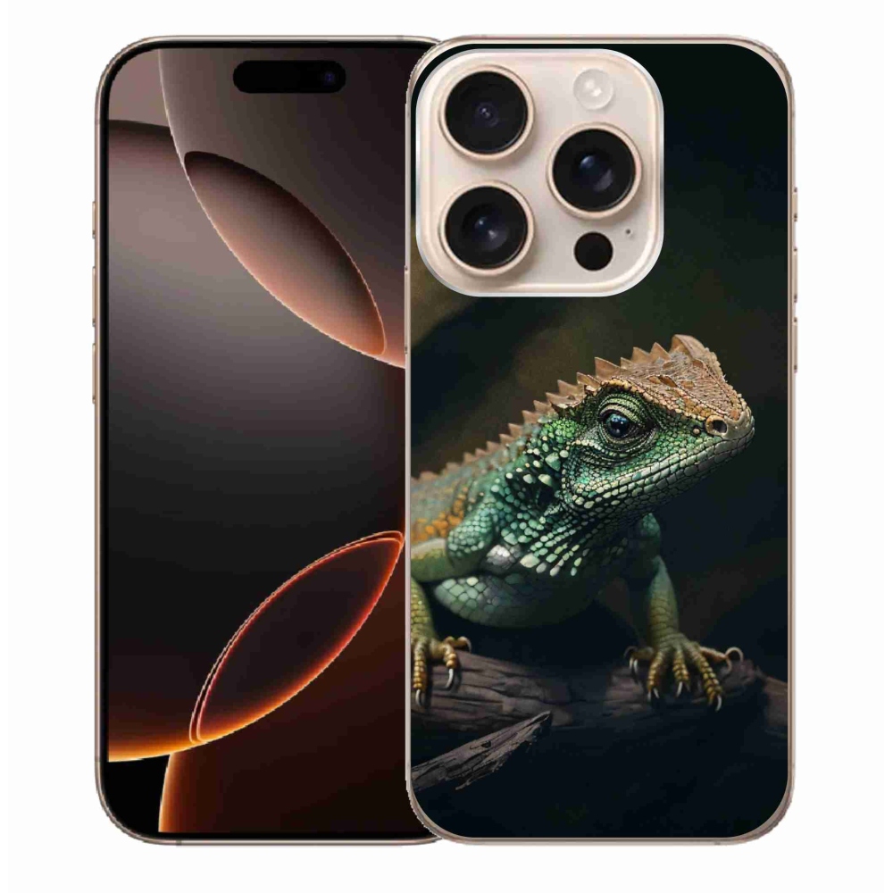 Zselés borítás mmCase iPhone 16 Pro Max készülékhez - gyík