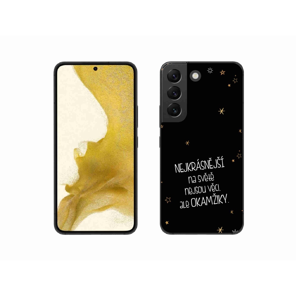 Gél borítás mmCase Samsung Galaxy S22 5G - idézem 4 fekete háttér