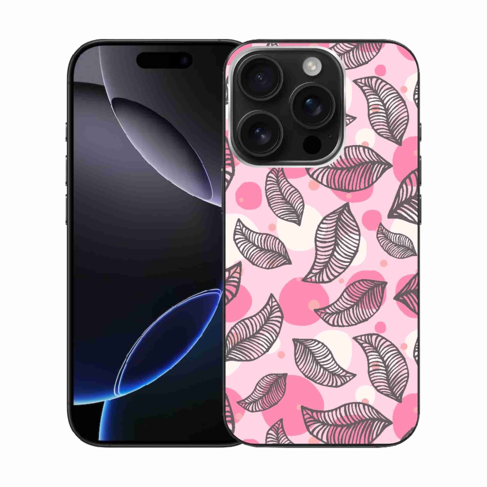 Zselés borítás mmCase iPhone 16 Pro készülékhez - rajzfilmes hulló levelek