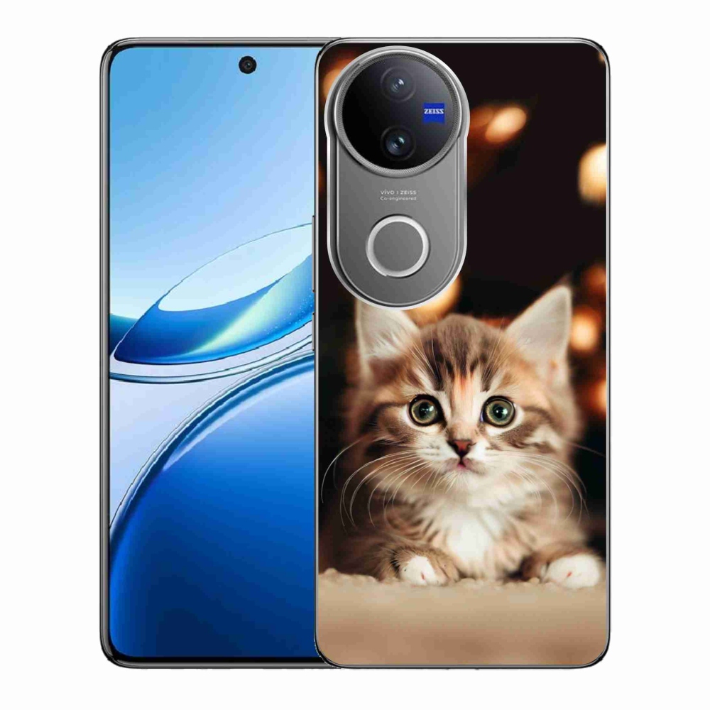 Gél borító mmCase a Vivo V50 5G készülékhez - aranyos cica 2