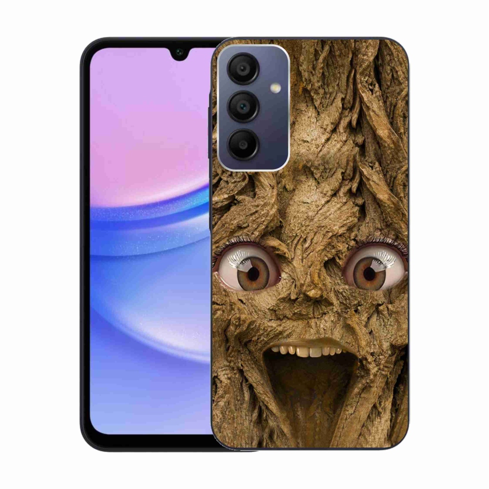 Gél borítás mmCase Samsung Galaxy A15 4G/5G készülékhez - vidám fa szemekkel