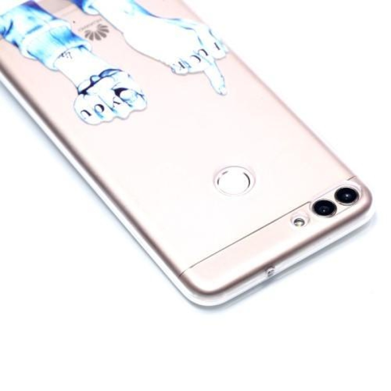Trans gél tok motívummal a Huawei P Smarton - gesztus