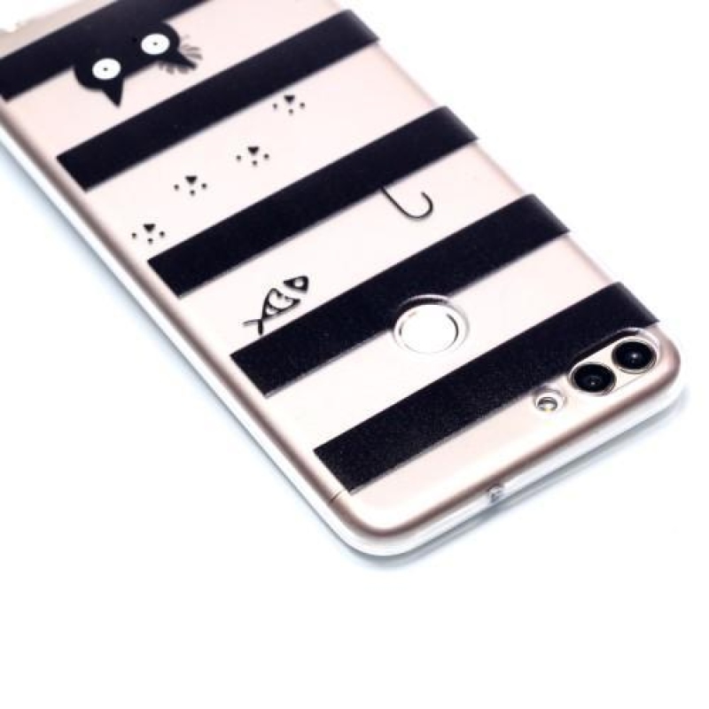 Trans gél tok motívummal a Huawei P Smarton - csíkok