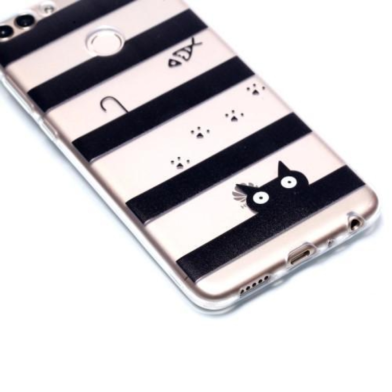 Trans gél tok motívummal a Huawei P Smarton - csíkok