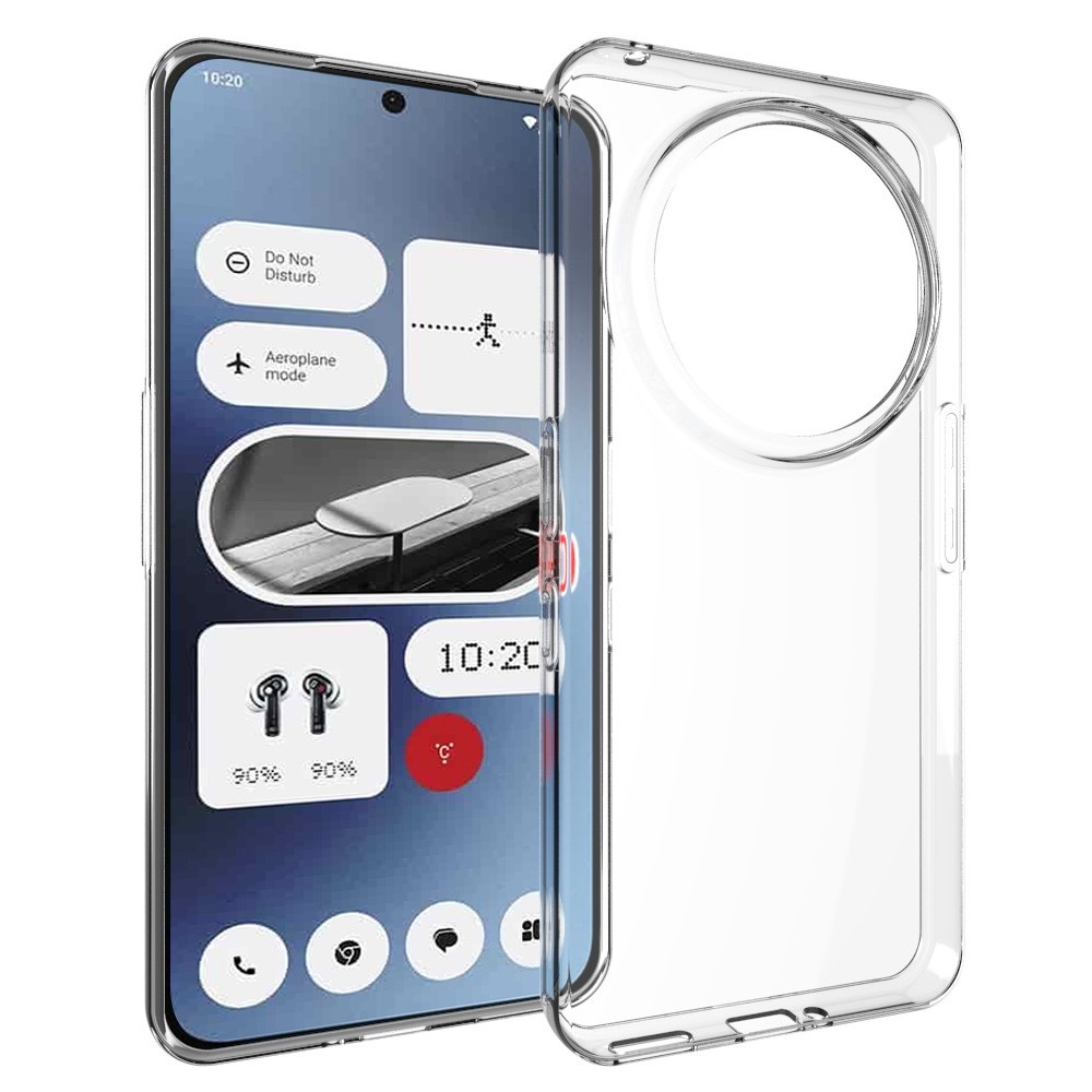 Átlátszó zselés tok Nothing Phone (3a) Pro készülékhez - átlátszó