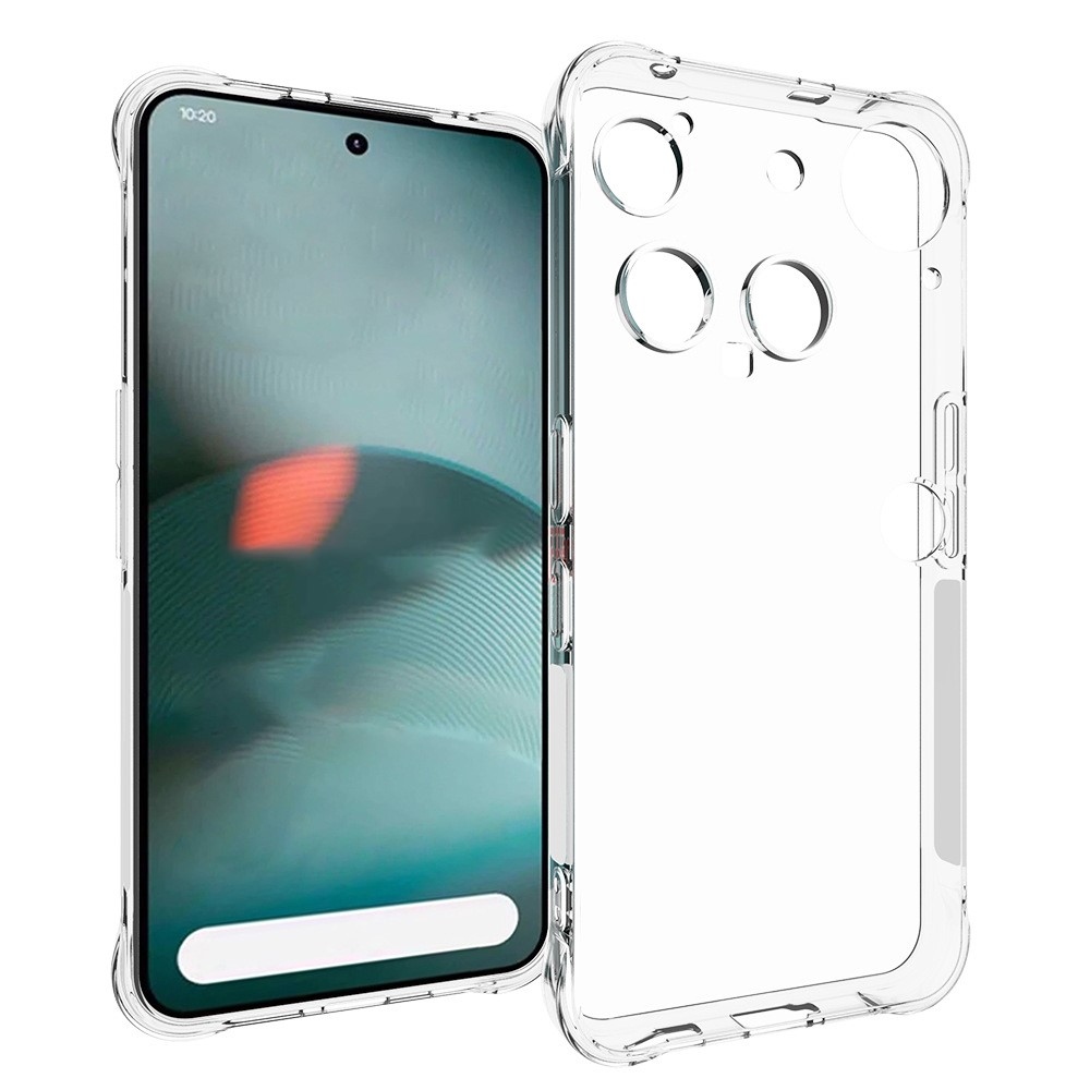 Átlátszó zselés tok megerősített sarkokkal a Nothing Phone (3) 5G készülékhez
