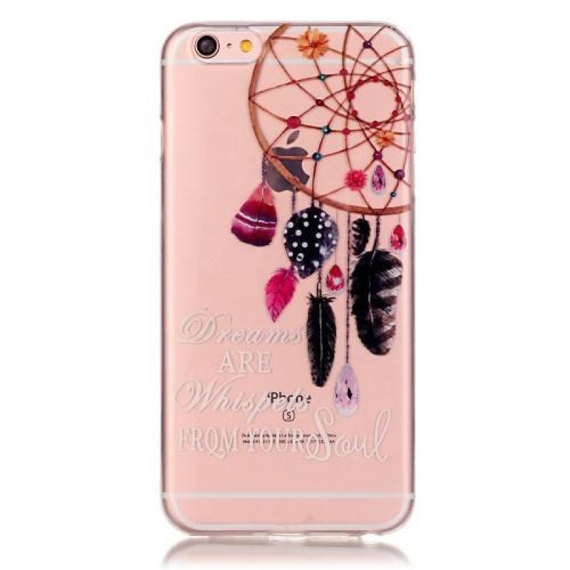 Átlátszó, vékony zselés tok iPhone 6 és iPhone 6s készülékhez - álomfogó