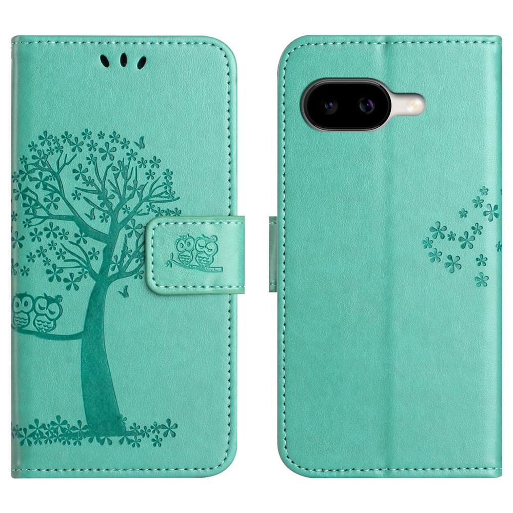 Fa könyvtáska Google Pixel 10a készülékhez - teáskék színű