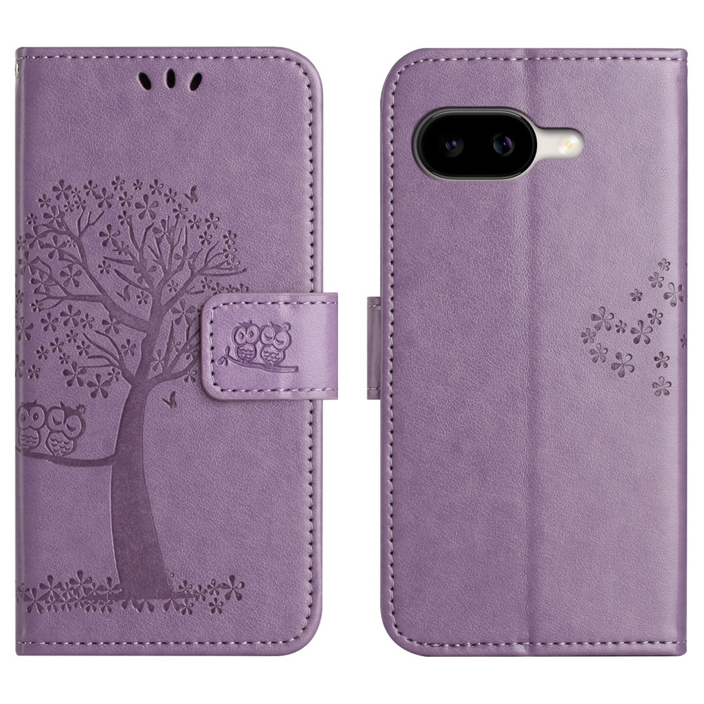 Fa könyvtáska Google Pixel 10a - világos lila