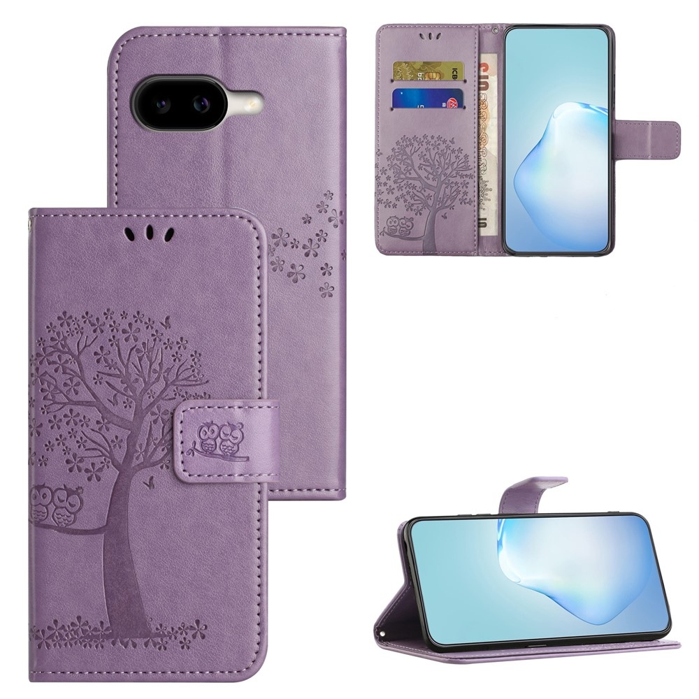 Fa könyvtáska Google Pixel 10a - világos lila