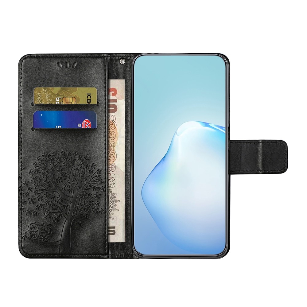 Fa könyvtáska Honor 400 Pro-hoz - fekete