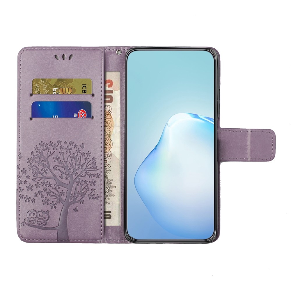 Fa könyvtáska Honor 400 Pro-hoz - világos lila