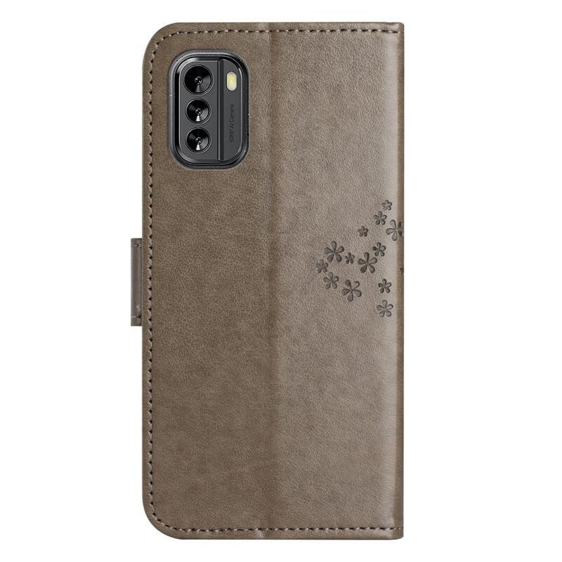 Fa könyvtáska a Nokia G60 5G készülékhez - szürke