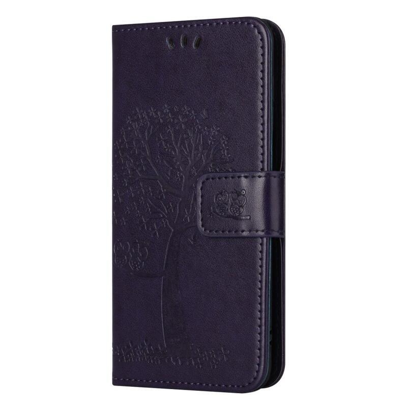 Fa könyvtáska a Nokia G60 5G készülékhez - sötétlila