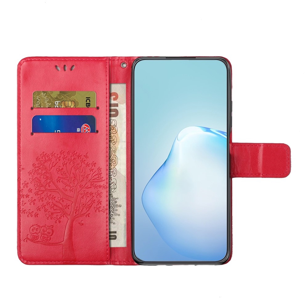 Fás könyv tok Samsung Galaxy A27 készülékhez - piros