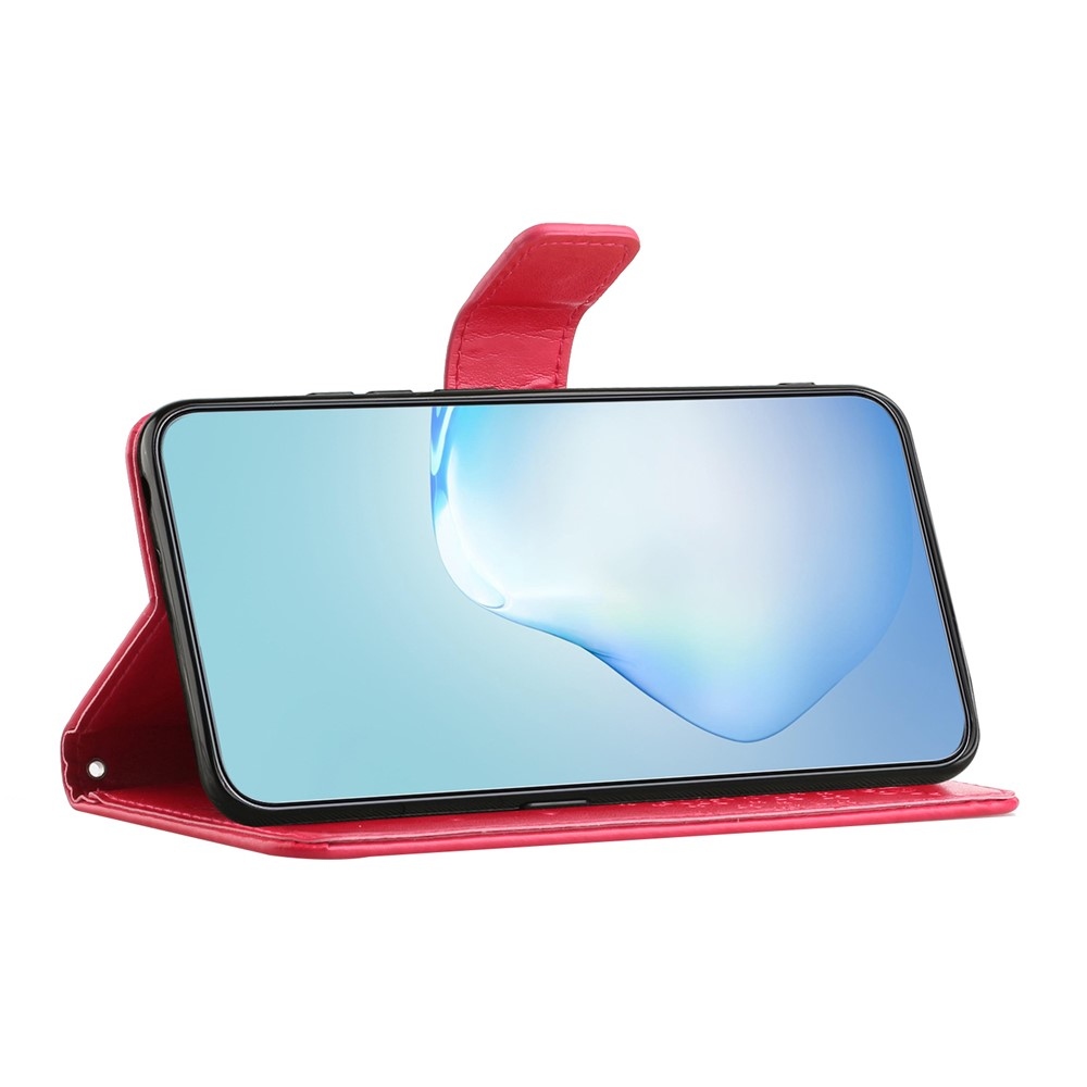 Fás könyv tok Samsung Galaxy A27 készülékhez - piros