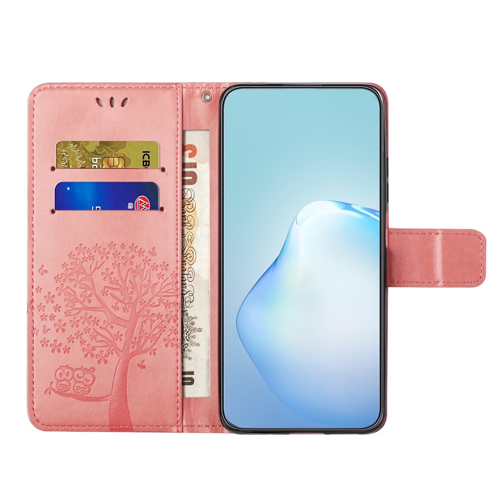 Fás könyv tok Samsung Galaxy A27 készülékhez - rózsaszín