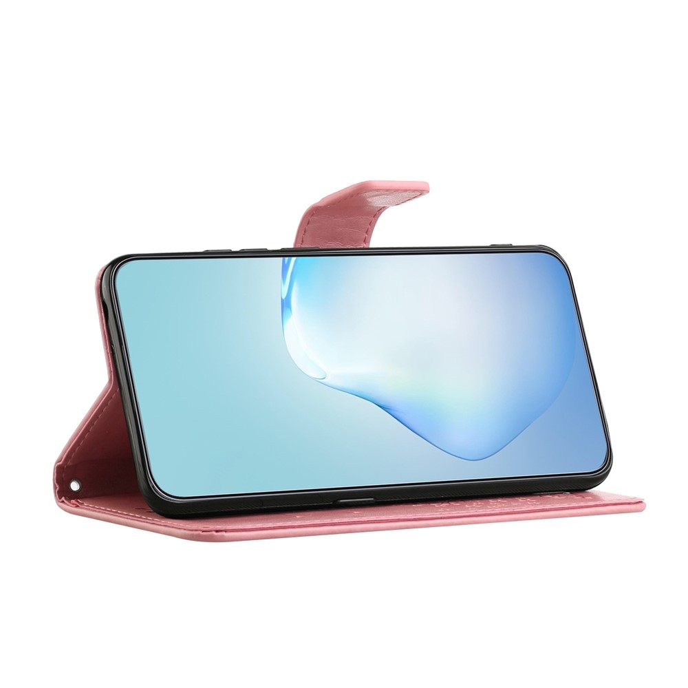 Fás könyv tok Samsung Galaxy A27 készülékhez - rózsaszín