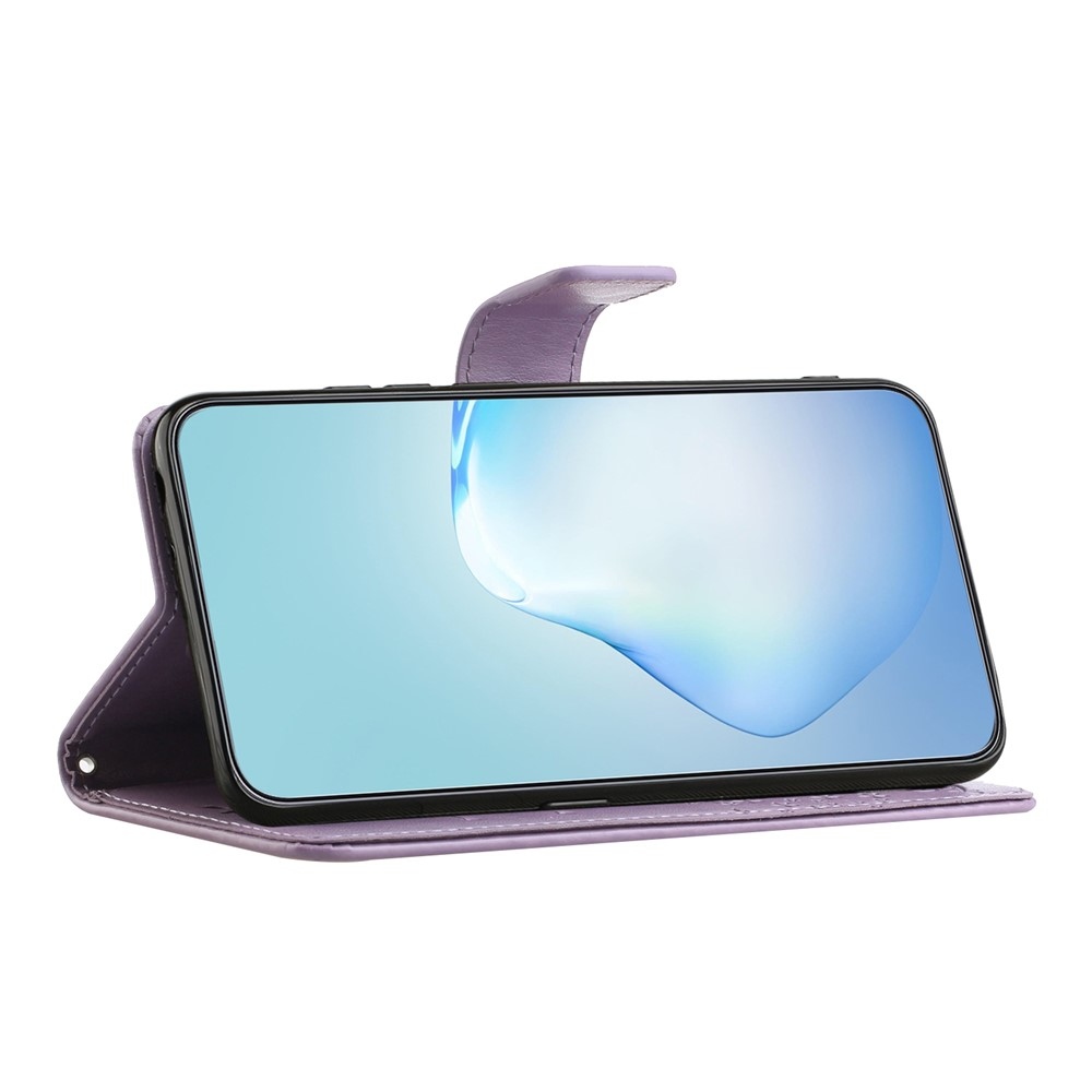 Fa könyv tok Samsung Galaxy A27 készülékhez - világos lila