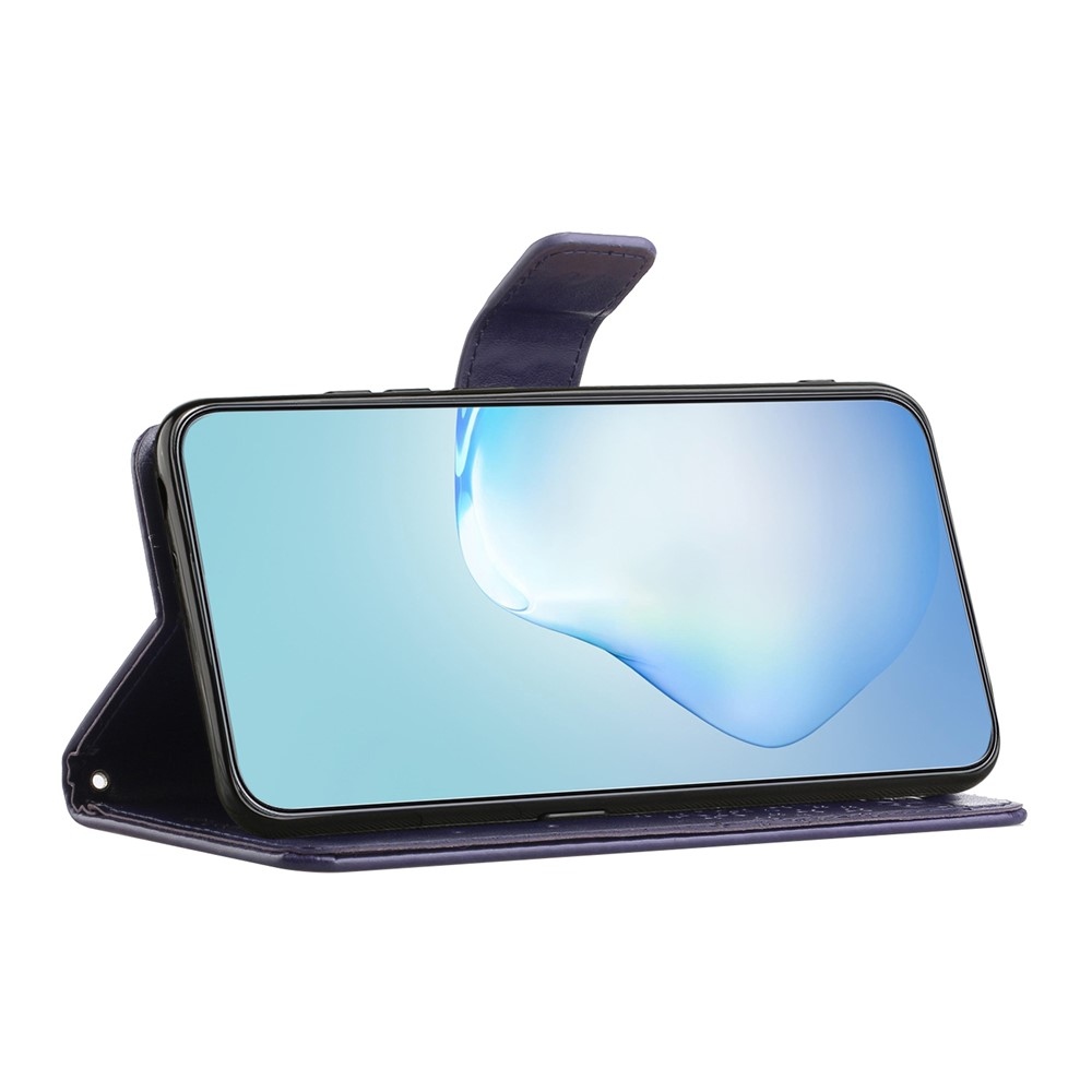 Fa könyv tok Samsung Galaxy A27 készülékhez - sötét lila