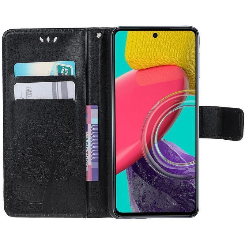 Fás könyv tok Samsung Galaxy A33 5G - fekete