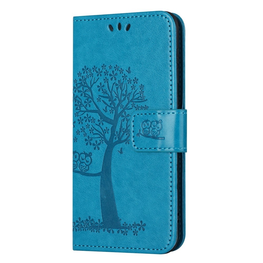 Fás könyv tok Samsung Galaxy S26+ készülékhez - kék