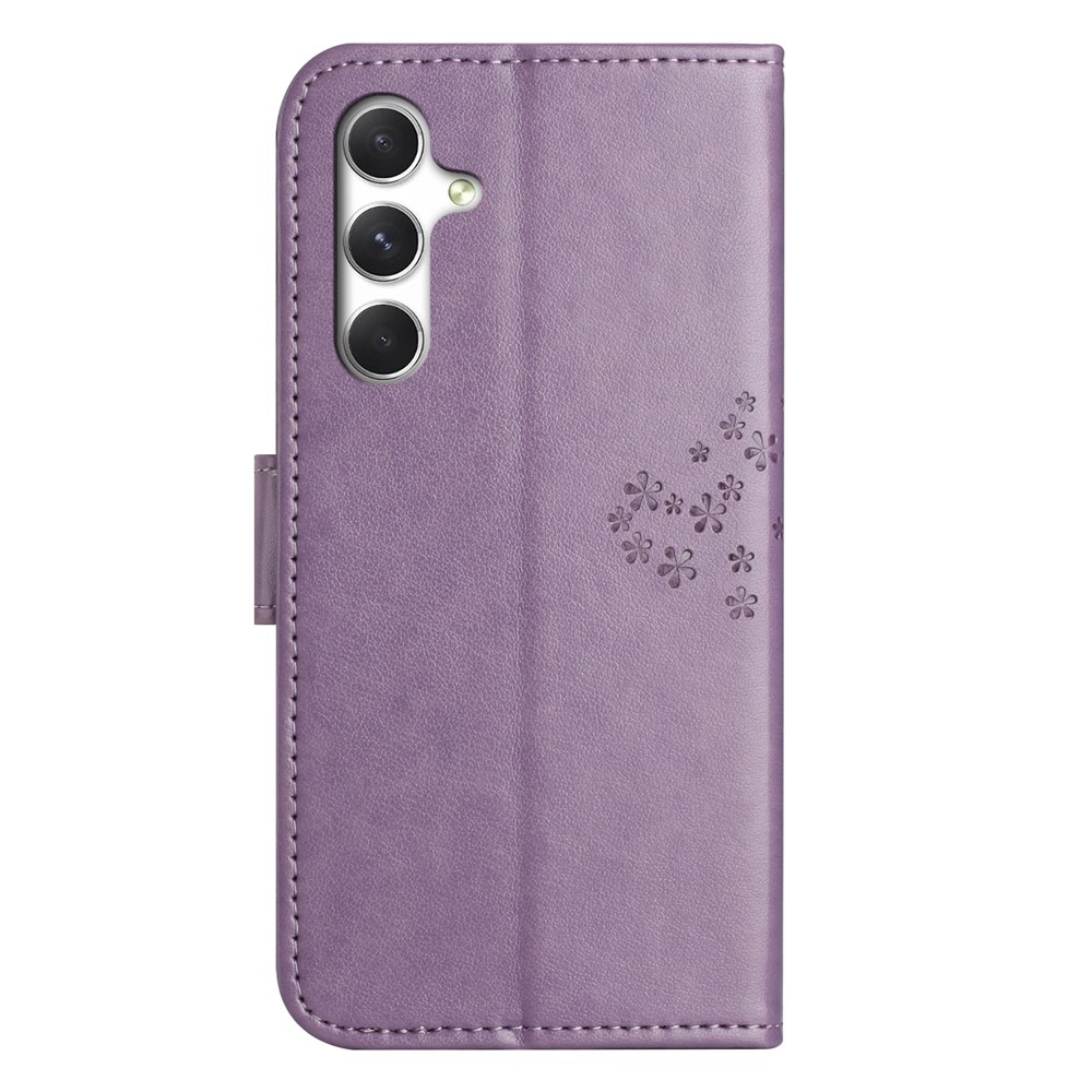 Fa könyv tok Samsung Galaxy S26 készülékhez - világos lila