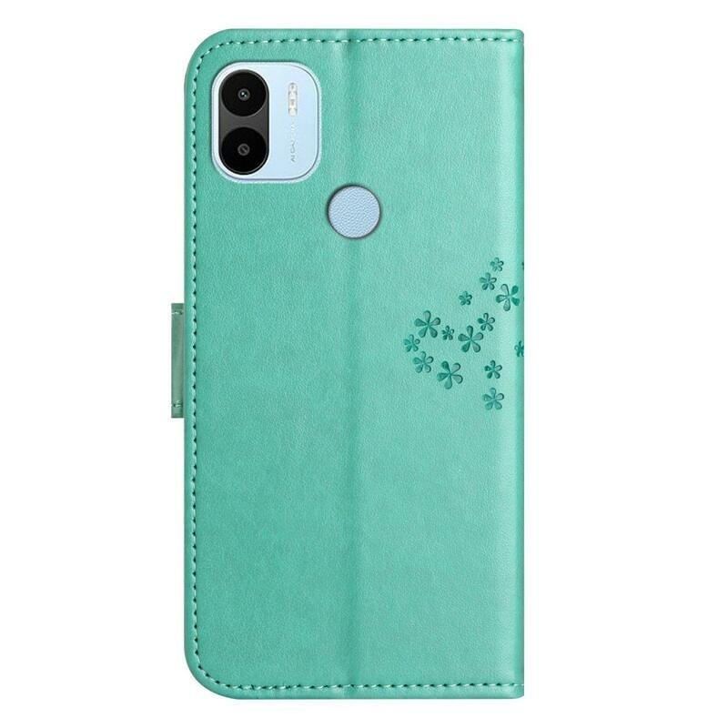 Fa pénztárca tok Xiaomi Redmi A1+/A2+ - azúrkék színű