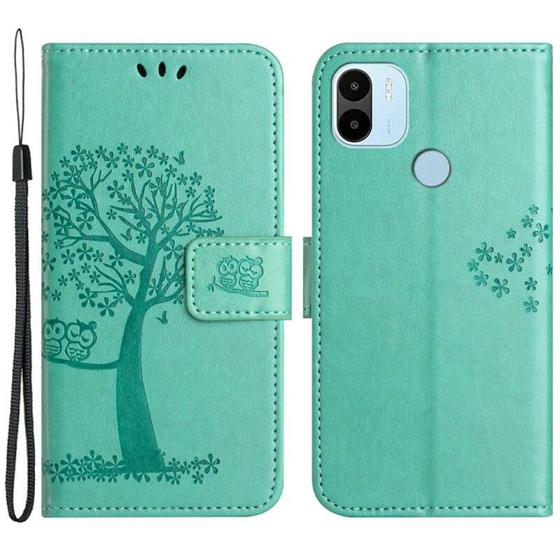 Fa pénztárca tok Xiaomi Redmi A1+/A2+ - azúrkék színű