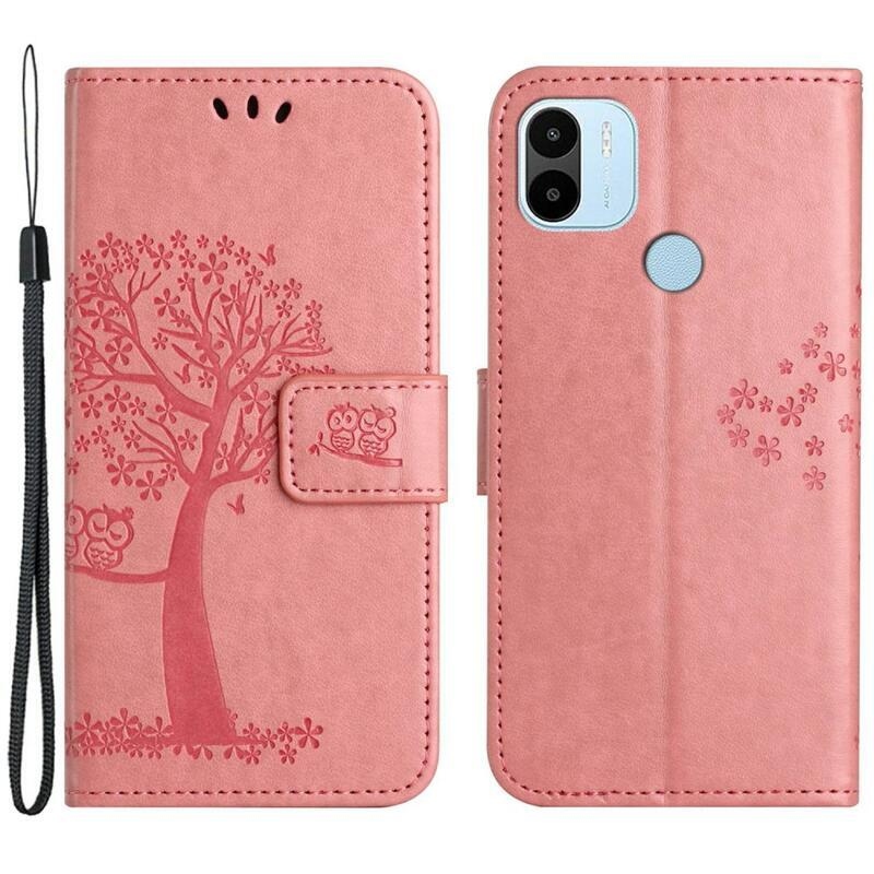 Tree pénztárca tok Xiaomi Redmi A1+/A2+ - rózsaszínű