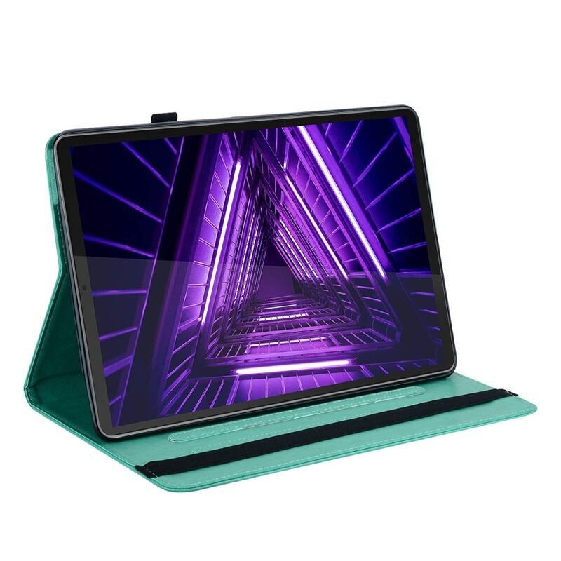 Lenovo Tab M10 Plus (3. generációs) - zöld színű, fa pozicionáló táblagép tok